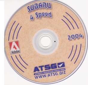 Subaru 4 Speed SUBA4TM, 4EAT Transmission ATSG Rebuild Manual - CD-ROM